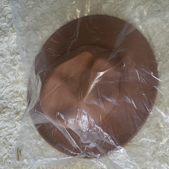 Felt Fedora Panama Hat Camel New - Picture 3 of 6